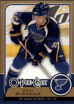 #676 Andy McDonald - St. Louis Blues - 2008-09 O-Pee-Chee Hockey