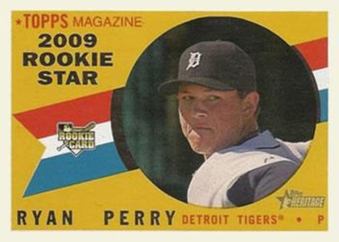 #676 Ryan Perry - Detroit Tigers - 2009 Topps Heritage Baseball