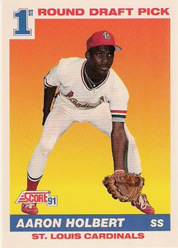 #676 Aaron Holbert - St. Louis Cardinals - 1991 Score Baseball