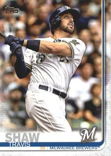 #676a Travis Shaw - Milwaukee Brewers - 2019 Topps Baseball