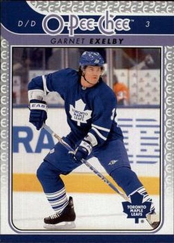 #677 Garnet Exelby - Toronto Maple Leafs - 2009-10 O-Pee-Chee Hockey