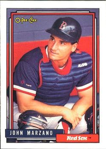 #677 John Marzano - Boston Red Sox - 1992 O-Pee-Chee Baseball