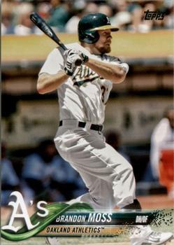 #677 Brandon Moss - Oakland Athletics - 2018 Topps Baseball