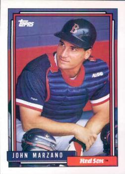 #677 John Marzano - Boston Red Sox - 1992 Topps Baseball