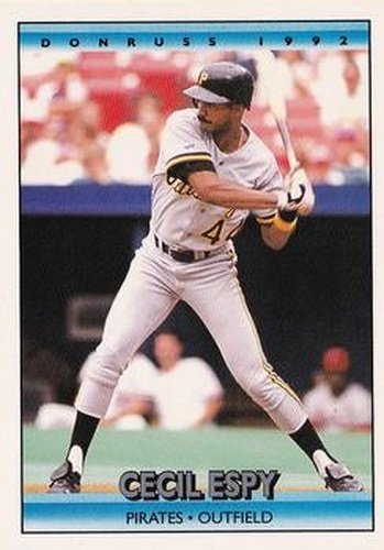 #678 Cecil Espy - Pittsburgh Pirates - 1992 Donruss Baseball