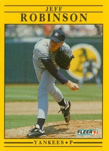 #678 Jeff Robinson - New York Yankees - 1991 Fleer Baseball