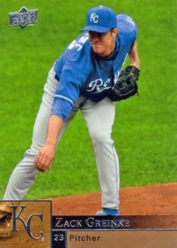 #678 Zack Greinke - Kansas City Royals - 2009 Upper Deck Baseball