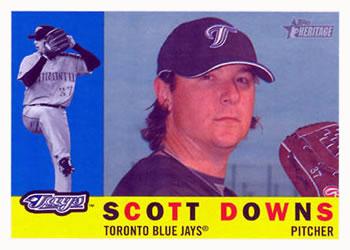#679 Scott Downs - Toronto Blue Jays - 2009 Topps Heritage Baseball