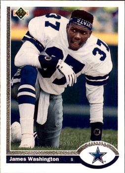 #679 James Washington - Dallas Cowboys - 1991 Upper Deck Football