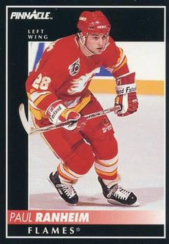 #67 Paul Ranheim - Calgary Flames - 1992-93 Pinnacle Canadian Hockey