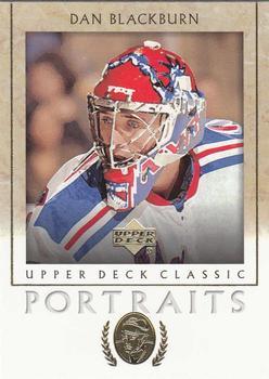 #67 Dan Blackburn - New York Rangers - 2002-03 Upper Deck Classic Portraits Hockey