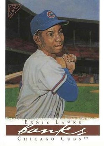 #67 Ernie Banks - Chicago Cubs - 2003 Topps Gallery Hall of Fame - Artist's Proofs Baseball