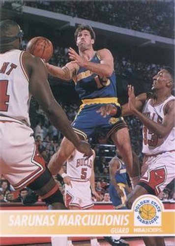 #67 Sarunas Marciulionis - Golden State Warriors - 1994-95 Hoops Basketball
