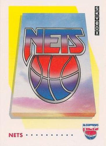#367 New Jersey Nets Logo - New Jersey Nets - 1991-92 SkyBox Basketball