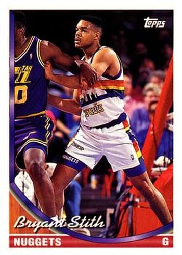 #67 Bryant Stith - Denver Nuggets - 1993-94 Topps Basketball