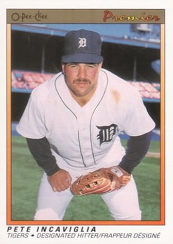 #67 Pete Incaviglia - Detroit Tigers - 1991 O-Pee-Chee Premier Baseball