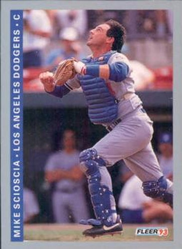 #67 Mike Scioscia - Los Angeles Dodgers - 1993 Fleer Baseball