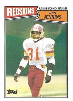 #67 Ken Jenkins - Washington Redskins - 1987 Topps Football