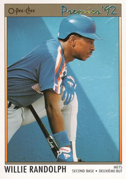 #67 Willie Randolph - New York Mets - 1992 O-Pee-Chee Premier Baseball