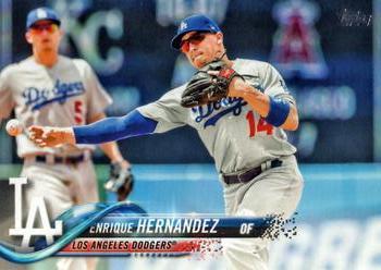 #680 Enrique Hernandez - Los Angeles Dodgers - 2018 Topps Baseball