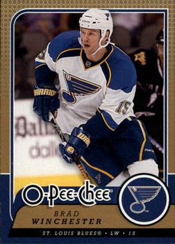 #680 Brad Winchester - St. Louis Blues - 2008-09 O-Pee-Chee Hockey