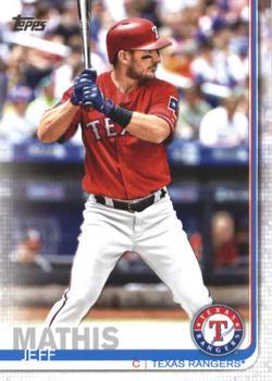#681 Jeff Mathis - Texas Rangers - 2019 Topps Baseball