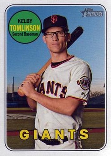 #681 Kelby Tomlinson - San Francisco Giants - 2018 Topps Heritage Baseball