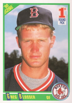 #681 Greg Blosser - Boston Red Sox - 1990 Score Baseball