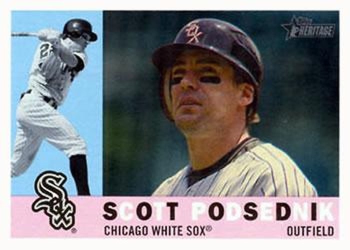 #682 Scott Podsednik - Chicago White Sox - 2009 Topps Heritage Baseball