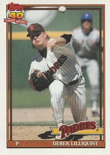 #683 Derek Lilliquist - San Diego Padres - 1991 Topps Baseball