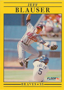 #683 Jeff Blauser - Atlanta Braves - 1991 Fleer Baseball