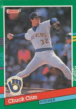 #684 Chuck Crim - Milwaukee Brewers - 1991 Donruss Baseball