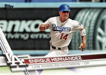 #685 Enrique Hernandez - Los Angeles Dodgers - 2017 Topps Baseball