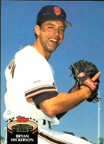 #686 Bryan Hickerson - San Francisco Giants - 1992 Stadium Club Baseball
