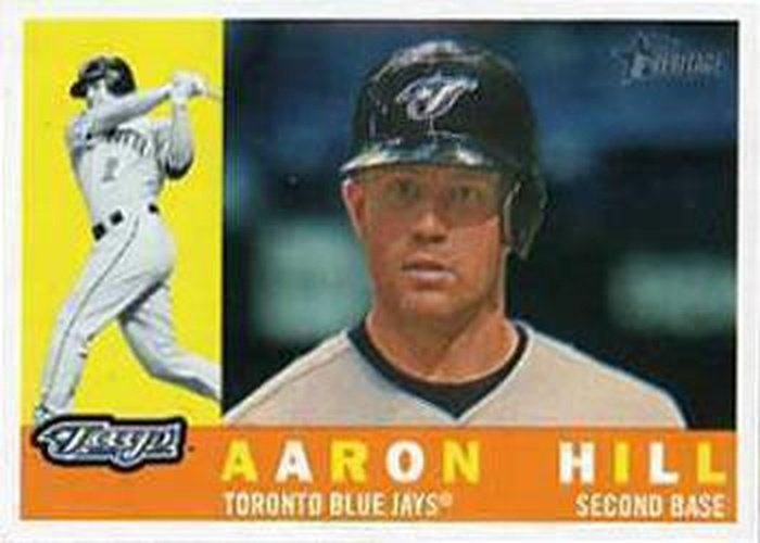 #686 Aaron Hill - Toronto Blue Jays - 2009 Topps Heritage Baseball