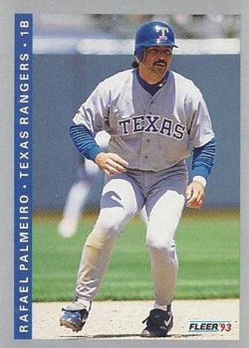 #687 Rafael Palmeiro - Texas Rangers - 1993 Fleer Baseball