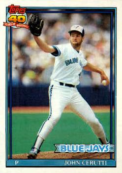 #687 John Cerutti - Toronto Blue Jays - 1991 Topps Baseball