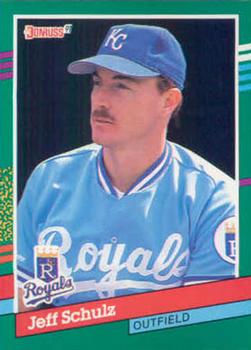 #687 Jeff Schulz - Kansas City Royals - 1991 Donruss Baseball