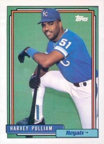 #687 Harvey Pulliam - Kansas City Royals - 1992 Topps Baseball