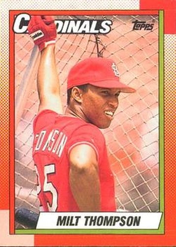 #688 Milt Thompson - St. Louis Cardinals - 1990 O-Pee-Chee Baseball
