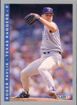 #688 Roger Pavlik - Texas Rangers - 1993 Fleer Baseball