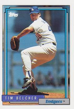 #688 Tim Belcher - Los Angeles Dodgers - 1992 Topps Baseball