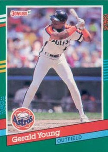 #689 Gerald Young - Houston Astros - 1991 Donruss Baseball