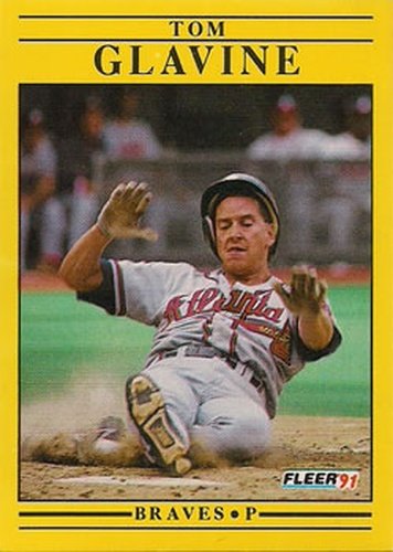 #689 Tom Glavine - Atlanta Braves - 1991 Fleer Baseball