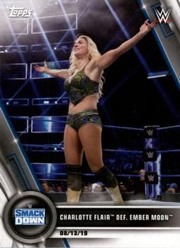 #68 Charlotte Flair def. Ember Moon - 2020 Topps WWE Women's Division Wrestling