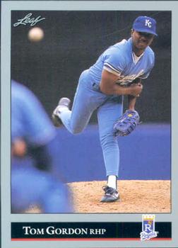 #68 Tom Gordon - Kansas City Royals - 1992 Leaf Baseball