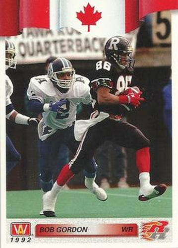 #68 Bob Gordon - Ottawa Rough Riders - 1992 All World CFL Football
