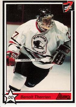 #68 Benoit Therrien - Granby Bisons - 1990-91 7th Inning Sketch QMJHL Hockey