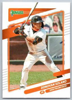 #68 Donovan Solano - San Francisco Giants - 2021 Donruss Baseball