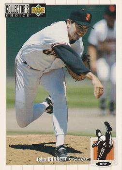 #68 John Burkett - San Francisco Giants - 1994 Collector's Choice Baseball